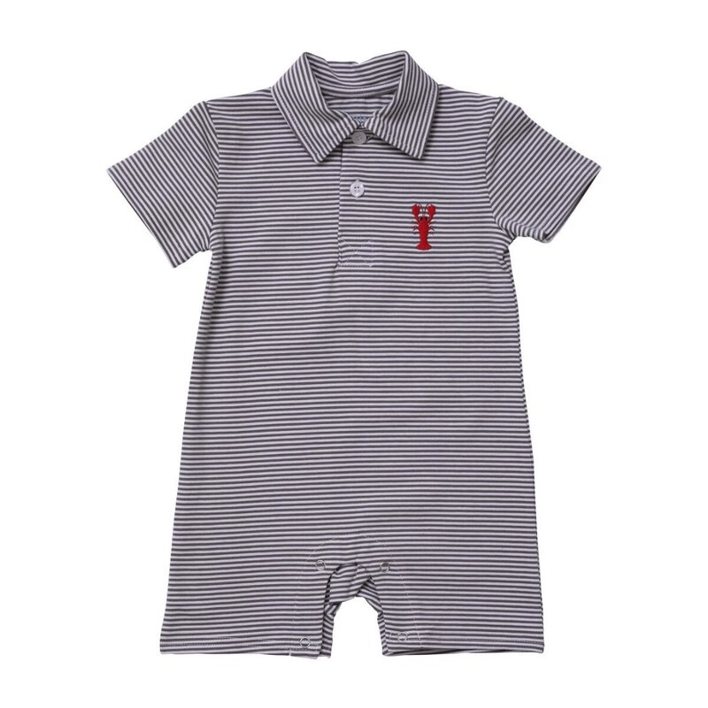 ITSY BITSY CRAWFISH POLO ROMPER