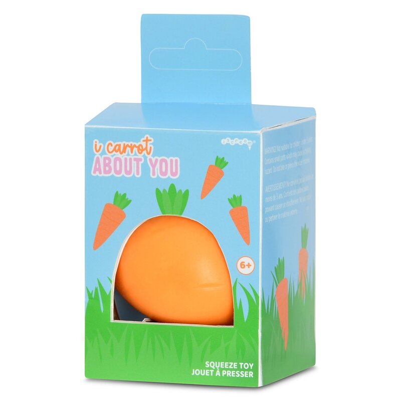 ISCREAM GLITTER CARROT SQUEEZE TOY