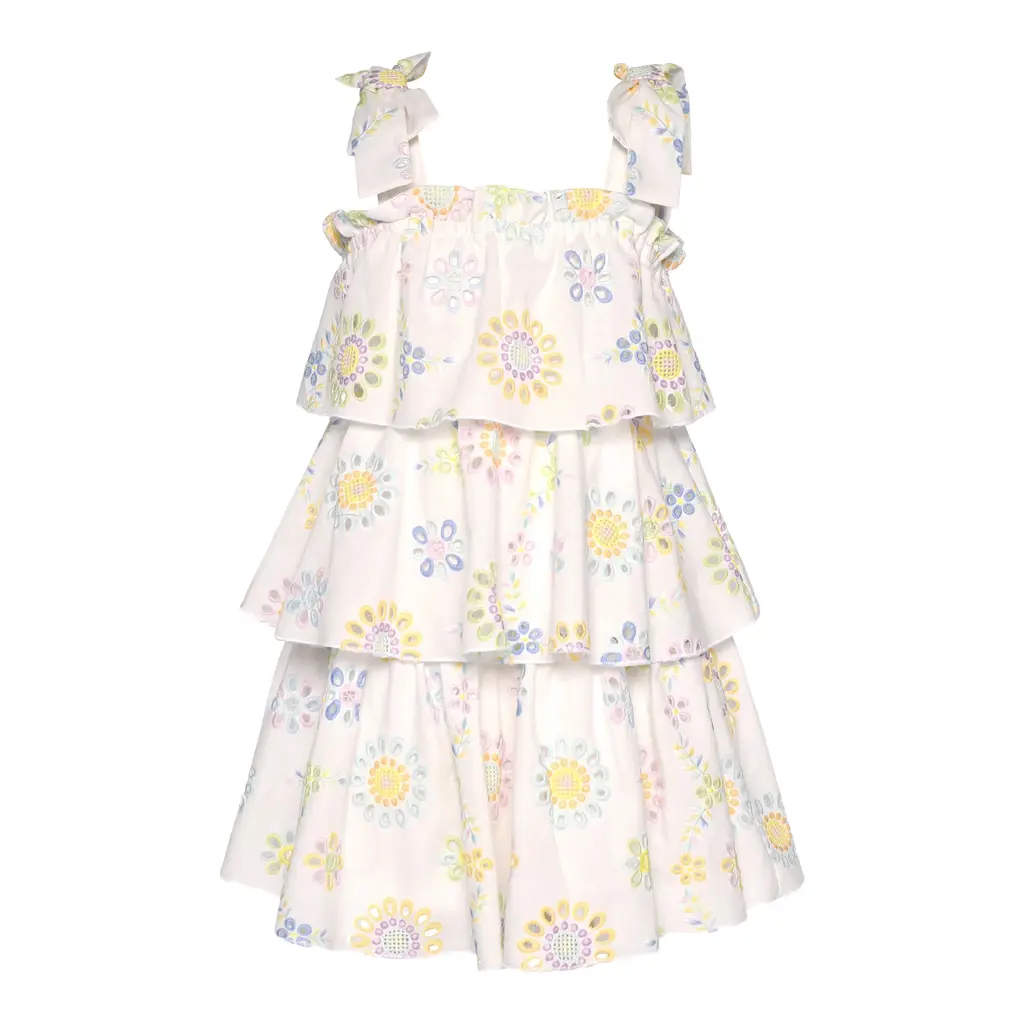 Baby Sara 3 TIER EMBROIDERED DRESS