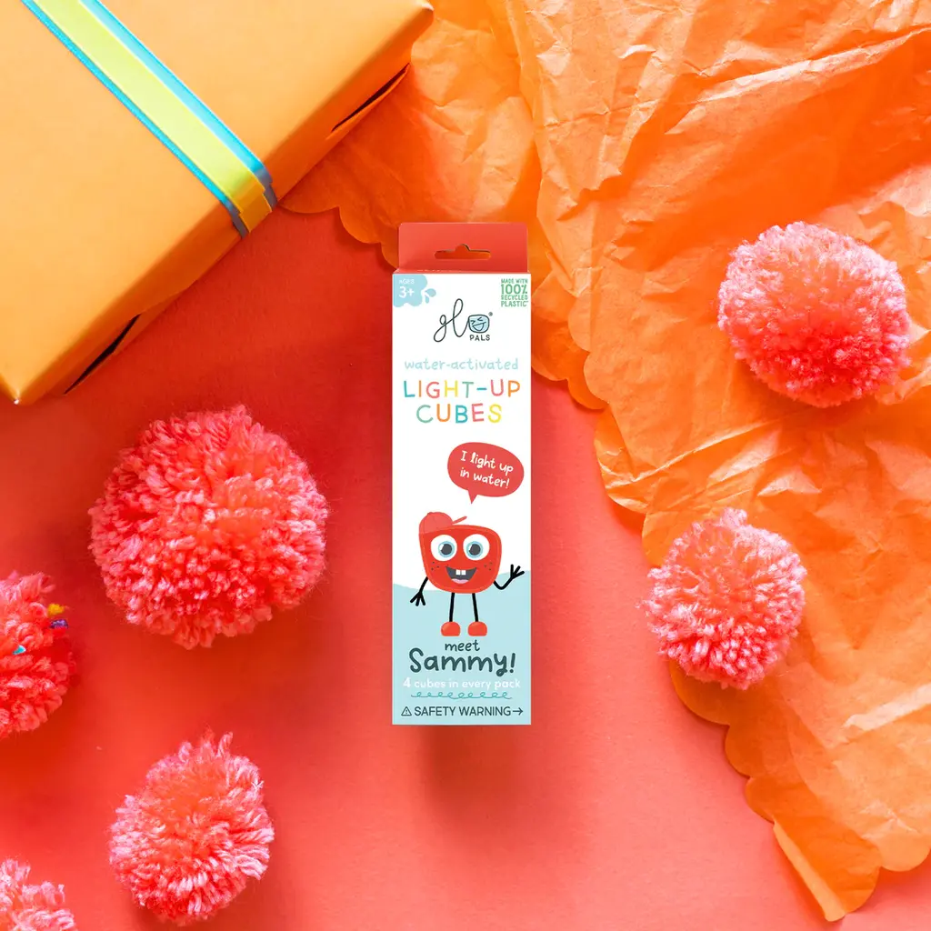 GLO GLO PALS 4PK - SAMMY (RED)