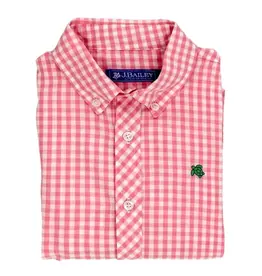 J.BAILEY BOYS BUTTON DOWN SHIRT-PINK/CK