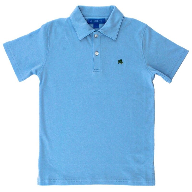 J.BAILEY BOYS SHORT SLEEVE POLO - BAYBERRY