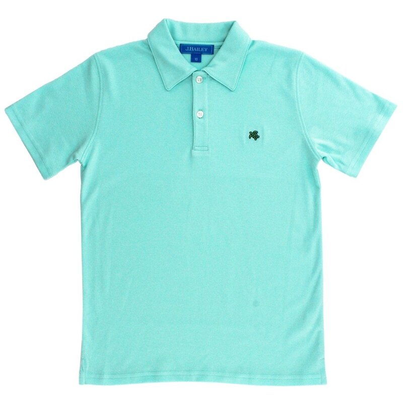 J.BAILEY BOYS SHORT SLEEVE POLO - MINT