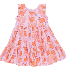 PINK CHICKEN girls kelsey dress - purple gilded floral