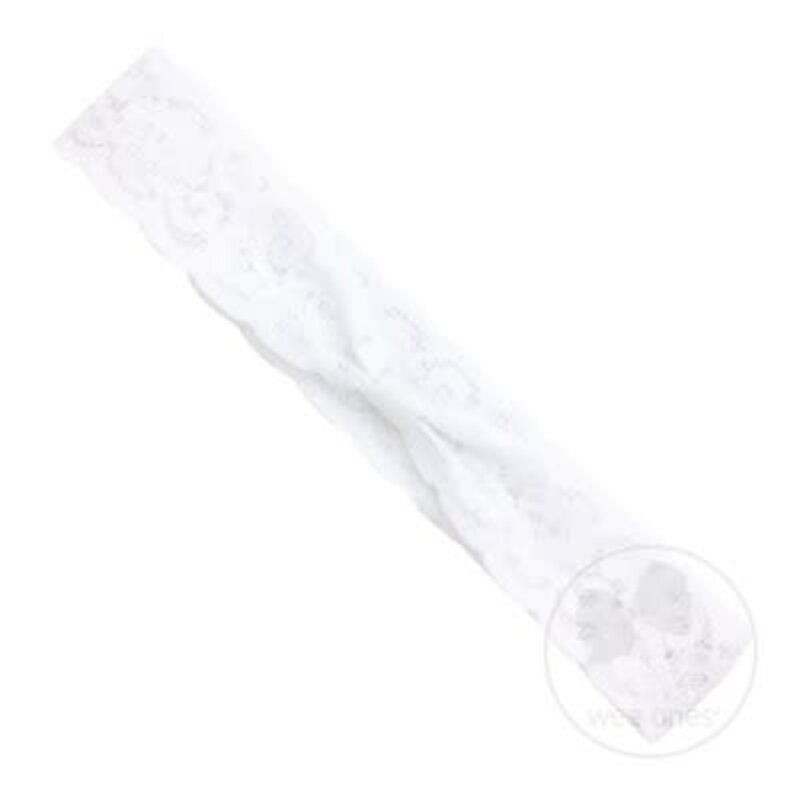 WEE ONES MED LACE BABYBAND W/WRAP