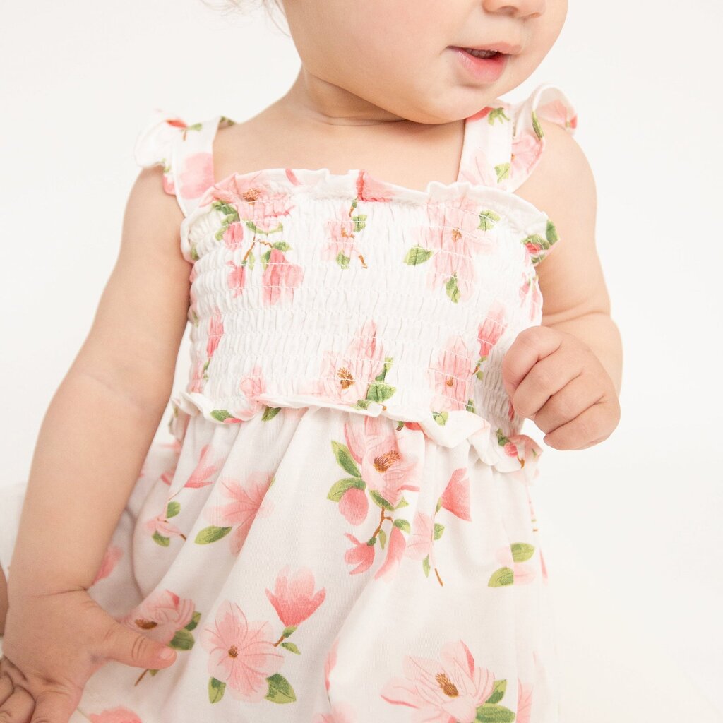 ANGEL DEAR SMOCKED TOP WITH RUFFLE STRAPS AND DC - Sweet Magnolias