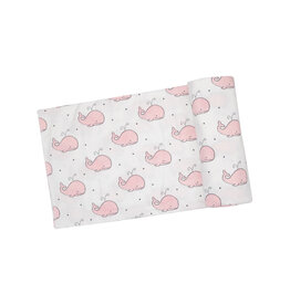 ANGEL DEAR SWADDLE BLANKET - Bubbly Whale Pink