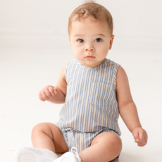 Mabel and Honey | Isobella and Chloe BREEZY BLUE SKIES ROMPER