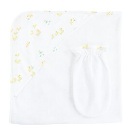 BABY CLUB CHIC three little ducks hooded towel w/mitt