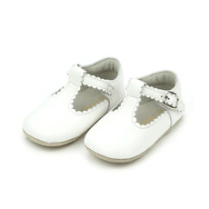LAMOUR ELODIE SCLLPD T-BAR MJ - WHITE