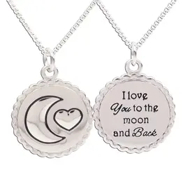 CHERISHED MOMENTS STERLING SILVER KIDS I LOVE YOU TO THE MOON AND BACK NECKLACE