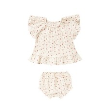 Rylee + Cru Inc. BUTTERFLY TOP + BLOOMER SET || STRAWBERRY FIELDS