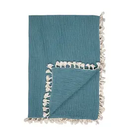 CRANE BABY 6 LAYER MUSLIN BLANKET-RIVERSTONE