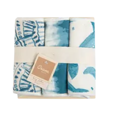CRANE BABY CASPIAN 3PC BURP CLOTHS