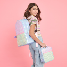 ISCREAM COLOR BLOCK QUILTED BACKPACK