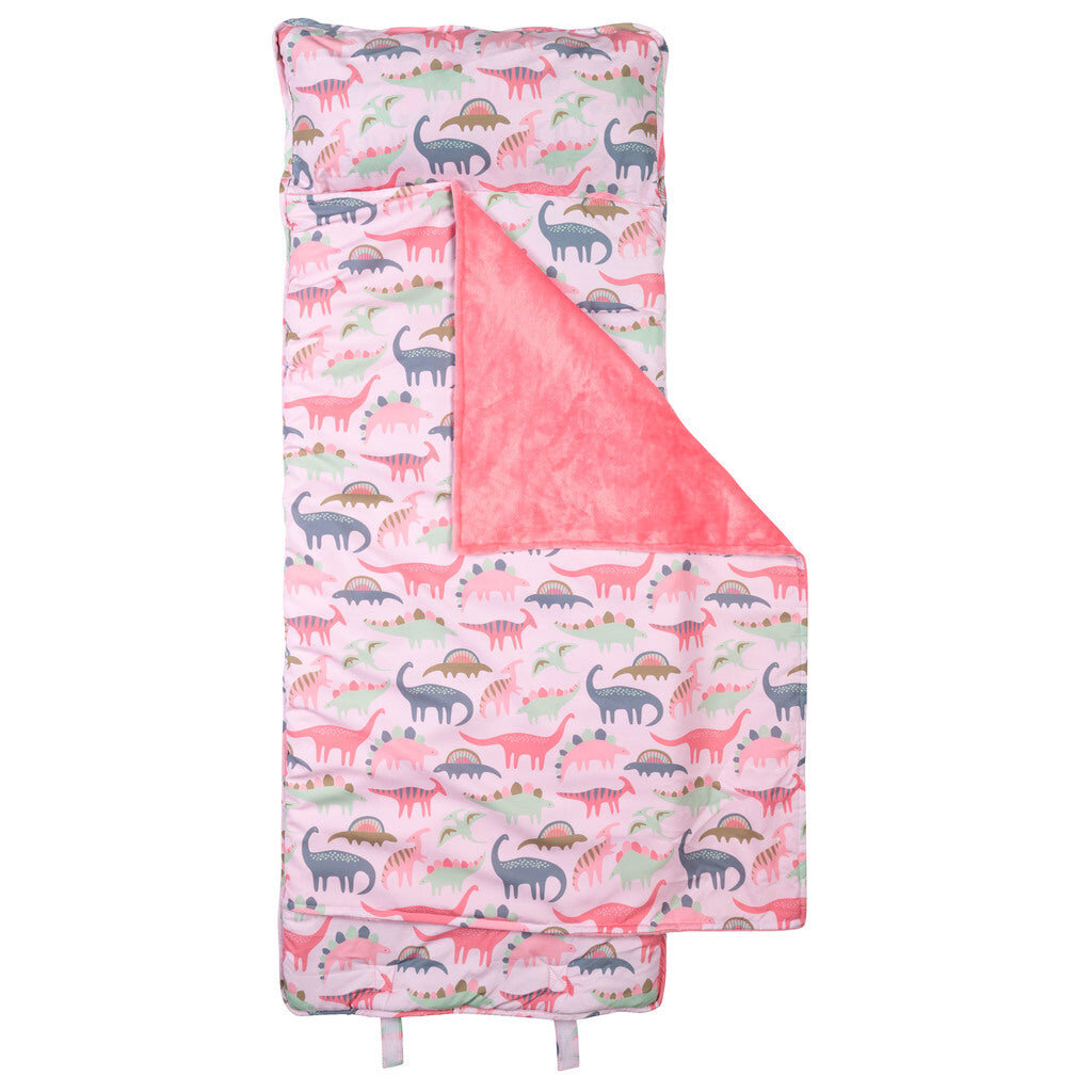 STEPHEN JOSEPH ALL-OVER PRINT NAP MAT - PINK DINO