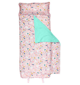 STEPHEN JOSEPH ALL-OVER PRINT NAP MAT - PINK UNICORN