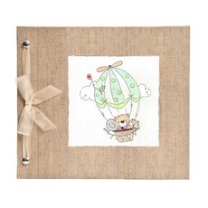 BABY MEMORY BOOK - HOT AIR BALLOON ANIMALS