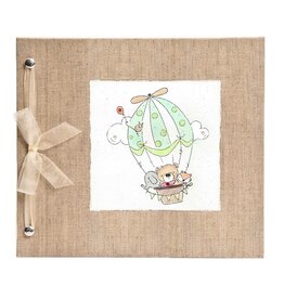 BABY MEMORY BOOK - HOT AIR BALLOON ANIMALS