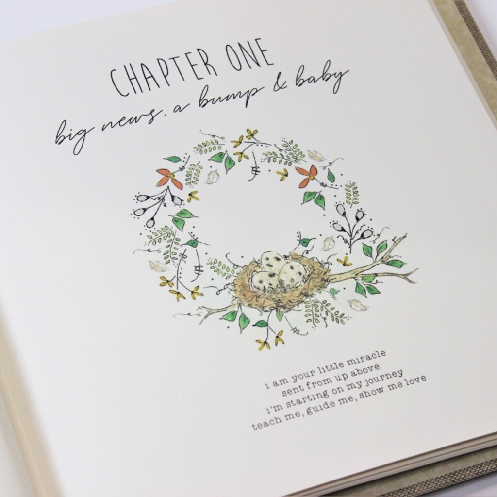 BABY MEMORY BOOK - HOT AIR BALLOON ANIMALS