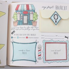 BABY MEMORY BOOK - HOT AIR BALLOON ANIMALS