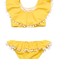 SNAPPER ROCK HELLO YELLOW FLOUNCE BIKINI