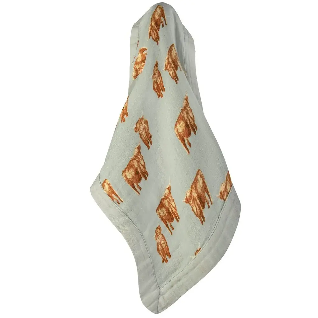 MILKBARN BAMBOO MINI LOVEY - HIGHLAND COW