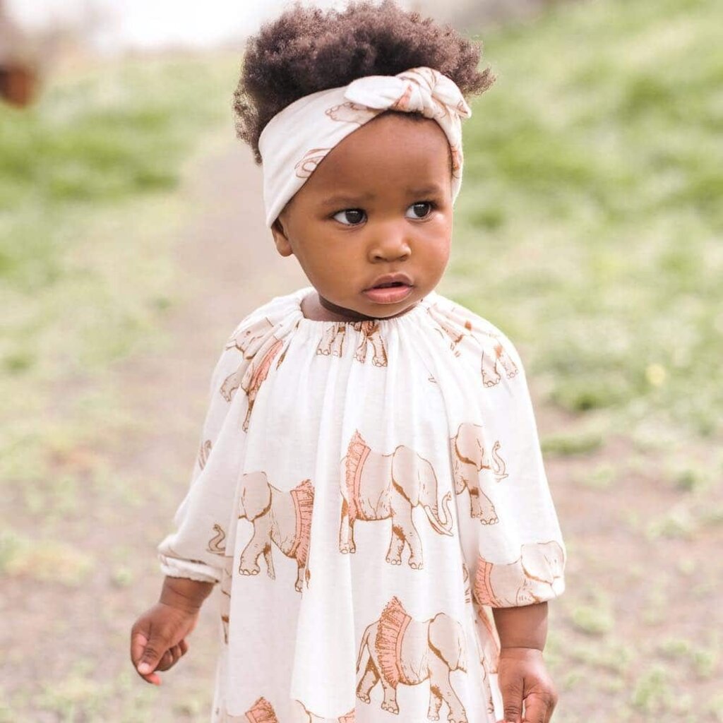 MILKBARN BAMBOO HEADBAND TUTU ELEPHANT