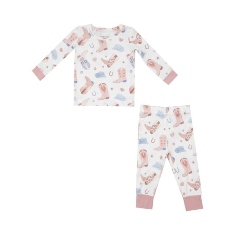ANGEL DEAR Cowboy Boots Pink - L/S Loungewear Set