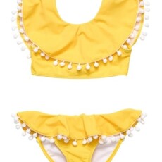 SNAPPER ROCK HELLO YELLOW FLOUNCE BIKINI