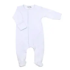 MAGNOLIA BABY MINI DOTS FOOTIE LIGHT BLUE