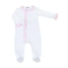 MAGNOLIA BABY NEW BEGINNINGS RUFFLE FRONT FOOTIE