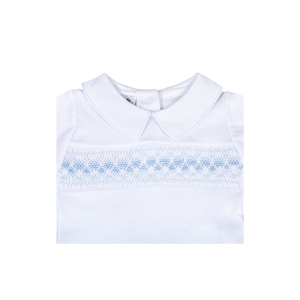 MAGNOLIA BABY LILLY & LOGAN  SMOCKED COLLARED BOY PANT SET