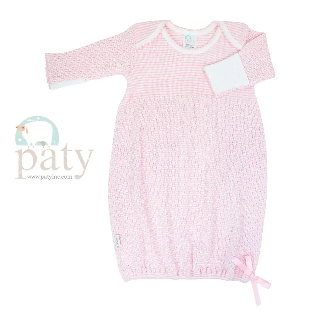 PATY OVERLAP SHOULDER GOWN W/BOW