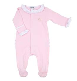 MAGNOLIA BABY HOPE'S ROSE EMB RUFFLE FOOTIE-PK