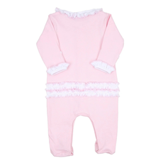 MAGNOLIA BABY HOPE'S ROSE EMB RUFFLE FOOTIE-PK