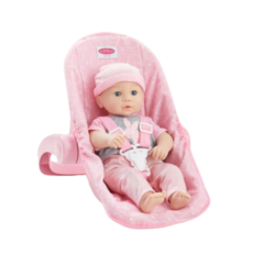 MADAME ALEXANDER PINK HEARTS CAR SEAT/CARRIER