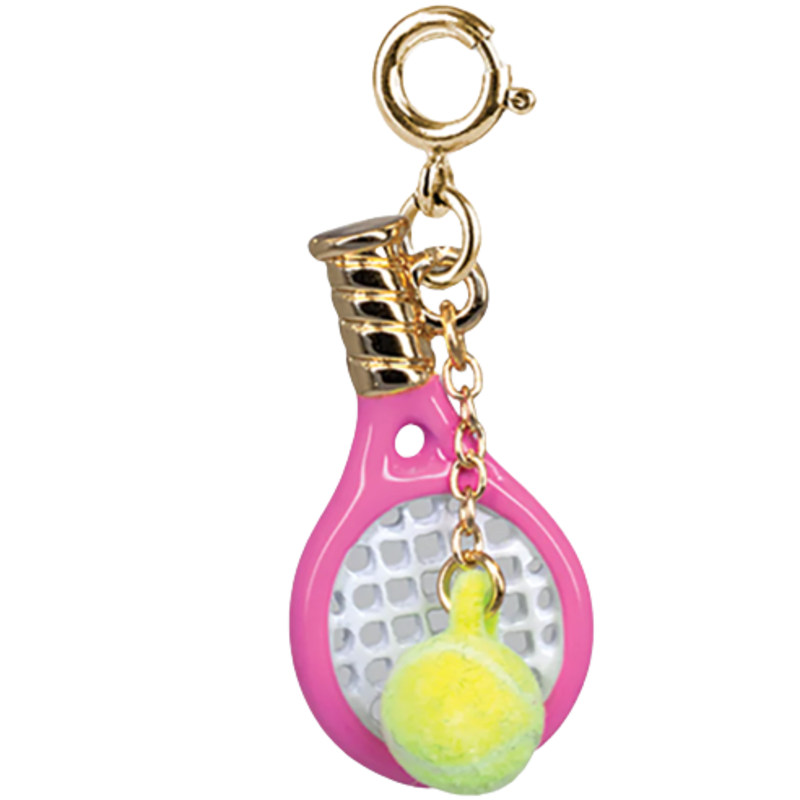 CHARM IT! GOLD TENNIS RACQUET CHARM