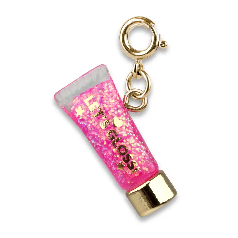 CHARM IT! GOLD GLITTER LIP GLOSS CHARM