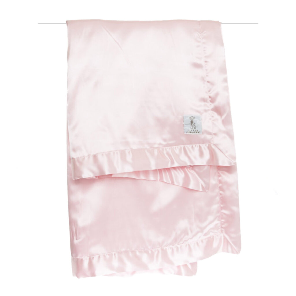 LITTLE GIRAFFE CHENILLE SATIN BLANKET