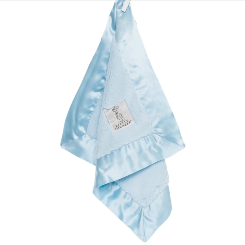 LITTLE GIRAFFE LUXE BLANKY - BLUE