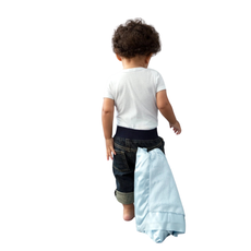 LITTLE GIRAFFE LUXE BLANKY - BLUE