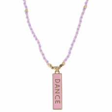 JANE MARIE Kids 14" LAVENDER/PINK DANCE NECKLACE