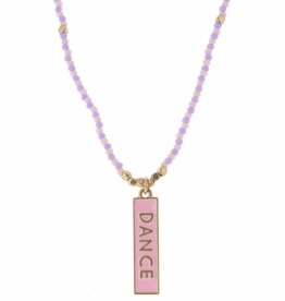 JANE MARIE Kids 14" LAVENDER/PINK DANCE NECKLACE