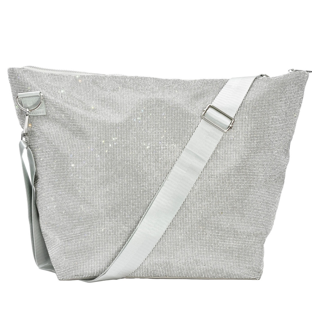 ISCREAM WHITE CRYSTAL OVERNIGHT BAG