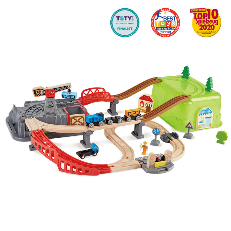 HAPE RAILWAY BUCKET BUILDER SET