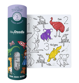 HEY DOODLE AUSSIE ANIMALS MINI COLOURING & DOODLE MAT
