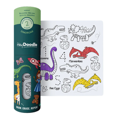 HEY DOODLE DINOROAR MINI COLOURING & DOODLE MAT