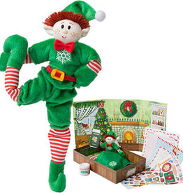 ELF MAGIC 10" MAGIC ELF PLAYSET AND BOOK - BOY ELF - RED HAIR