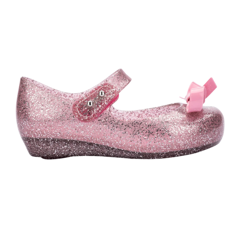 MINI MELISSA MINI MELISSA ULTRAGRL BOW BABY GLITTER PINK